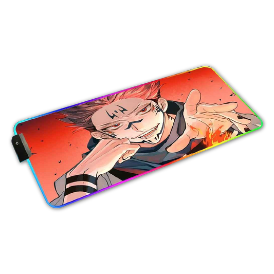 Mousepad Gaming Led RGB  90x40cm 4mm Jujutsu Kaisen Sukuna v2