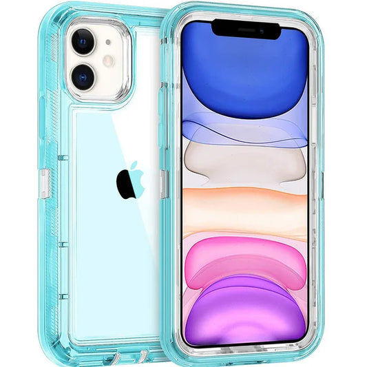 Funda a prueba de golpes 3 piezas Lisa brillante