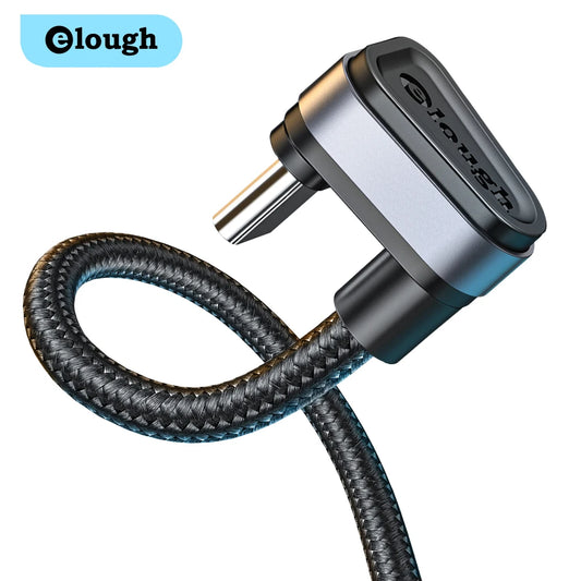 Cable USB tipo C 2.4A Carga Rápida 180 grados
