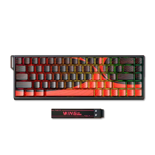 Teclado Gamer AULA WIN68 HE MAX Rapid Trigger Rojo