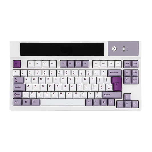 Teclado Gamer EPOMAKER DynaTab 75X con pantalla LED RGB Blanco ISO-UK