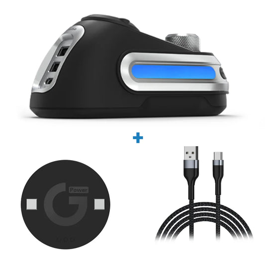 Base Carga Mouse Logitech G502 G502X Plus GPW G903 RGB, Control Volumen y Brillo
