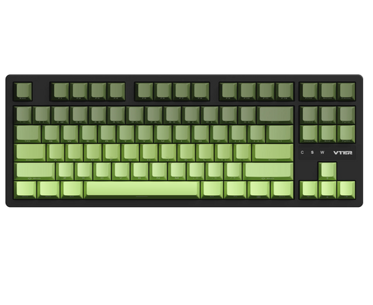 Teclado Gamer VTER ATO87 HE magnético RGB 8Khz Verde Matcha