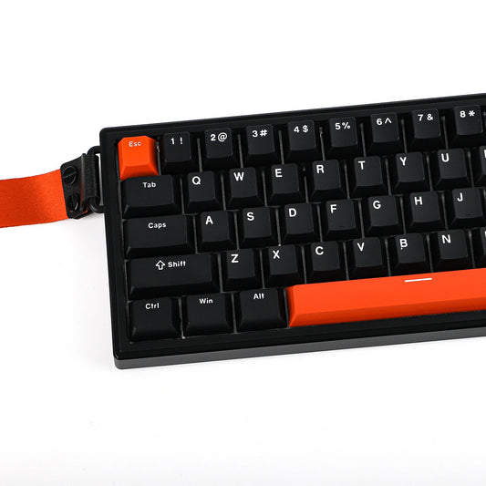 Teclado Gamer EPOMAKER HE68 65% ANSI magnético 8KHz Negro Rojo
