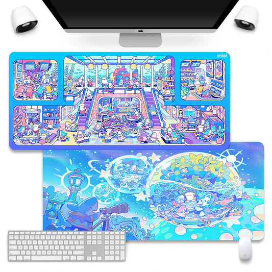 Mousepad XXL Kawaii Tiburón Gamer