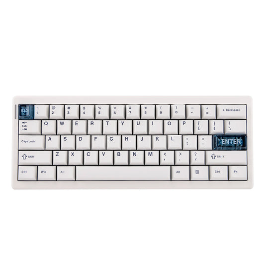 Teclado Gamer CIDOO QK61 V2 60% Hotswap Blanco
