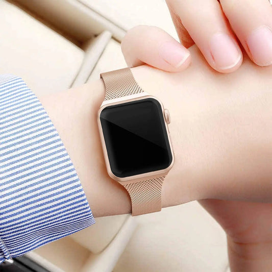 Correa de acero inoxidable para Apple Watch Series 7, 6, 5, 3, SE, 8, Ultra