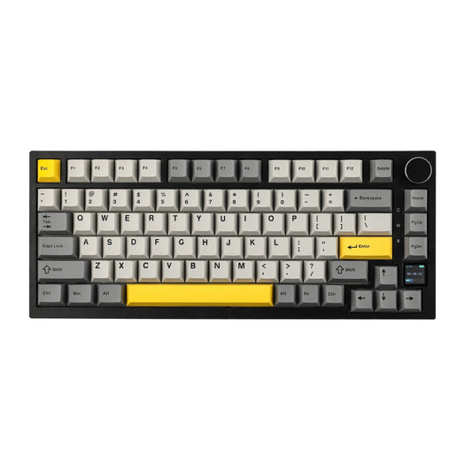 Teclado Gamer AJAZZ AK820 Pro 75% Wireless con Pantalla LED Negro