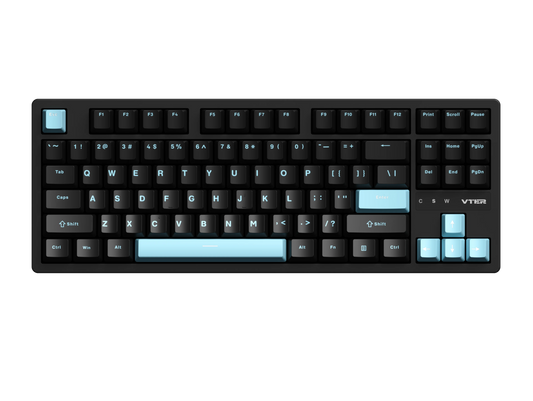 Teclado Gamer VTER ATO87 HE magnético 8Khz Negro Azul