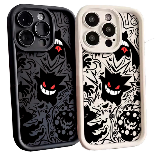 Funda de Silicona Antigolpes de Pokémon Gengar para iPhone 13, 14 y 15